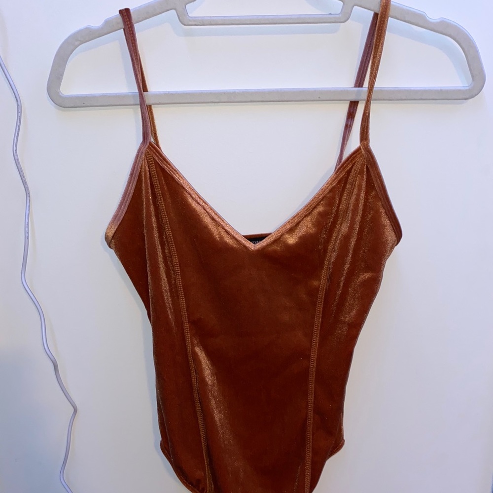 Forever 21 Velvet Bodysuit